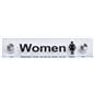 “Women” Bathroom Sign, 8" Wide