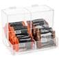 Acrylic candy dispenser with 2 compartments