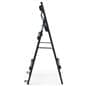 Folding TV easel with compact design