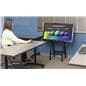 Folding TV easel for LCD monitors