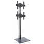 Heavy duty freestanding dual TV stand