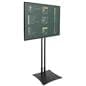 Exhibition TV stand with max. weight capacity pf 110lbs