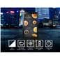 Infographic of portable outdoor digital sign with features highlighted below
