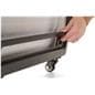 Outdoor digital display with lock release to extend solar panel