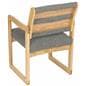 Charcoal Grey Lobby Chair, 21.5" Overall Width