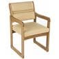 Cream Reception Room Chair, 21.5" Overall Width