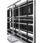 Freestanding video wall mount with 49 inch and 55 inch monitor compatibility