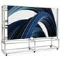 Freestanding video wall mount with eight monitor capacity