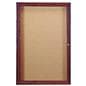 Enclosed display board made with cork