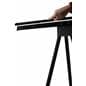 Black Easel Stand with 24” x 36” Snap Frame, Powder Coated