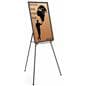Black Easel Stand with 24” x 36” Snap Frame with Adjustable Legs