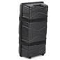 Pop up trade show booth with sturdy carrying case