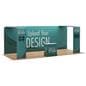 Pop up trade show booth with eco-friendly graphics
