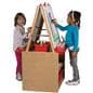 Double Sided Children's Art Easel with Storage & Red Trays