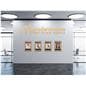 Custom acrylic signs with wall mounted hardware
