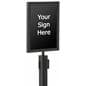 Black 11” x 14” Stanchion Sign Frame for Crowd Control
