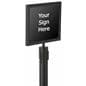 Black 14” x 11” Stanchion Sign Holder