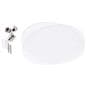 Recycled acrylic custom oval directory sign kits include mounting hardware