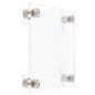 Recycled acrylic custom office wall signs with four stainless steel standoffs
