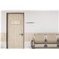 Recycled acrylic rectangular wall mount frame with two stainless steel standoffs