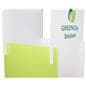 Flat pack cube display signage with interlocking design