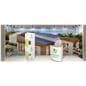 Flat pack cube display signage with latex printing technology