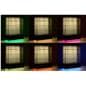 Light up display case with color changing toe-kick