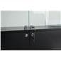 Light up display case with secure display and storage