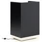 Modern hostess stand with energy efficient LED lit toe-kick