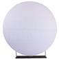 Custom printed seven foot EZ Extend circle backdrop with single-sided printing