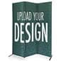 Fabric banner display stand with custom graphics