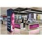 Fabric banner display stand with environmentally friendly fabric