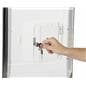Locking Poster Stand with Fundraising Box