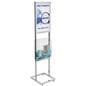 60" Tall Poster Stand with Fundraising Box