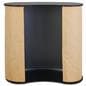 Portable exhibition counter with storage room inside