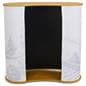 Portable trade show counter with internal storage area