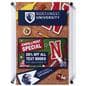 Acrylic wall mount sign holder with three sixteen inch thick material