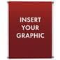 Acrylic wall mount sign holder with dual orientation