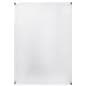 Acrylic wall mount sign holder with standoffs and rounded edge design 