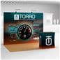 Pop up display kit for trade show with bright LED spotlights 
