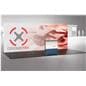 Backlit SEG trade show display with branded graphics 