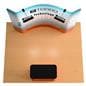 Curved trade show set with 8 foot backwall 