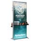 Double-Sided Lightbox Monitor Stand with Shelving is double-sided