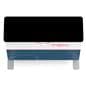 Custom illuminated trade show counter with black countertop 