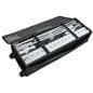 8' illuminated trade show lightbox display packed neatly into carrying bag with wheels