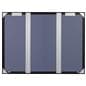 Aluminum frame bulletin board with wall-mounting brackets