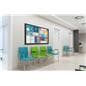 Aluminum frame bulletin board with medical information for patient waiting room