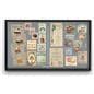 Glass enclosed notice board with aluminum frame and tempered glass doors