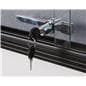 Glass enclosed notice board with aluminum frame and lock with set of two keys