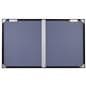Polycarbonate notice board with brackets for indoor wall mounting